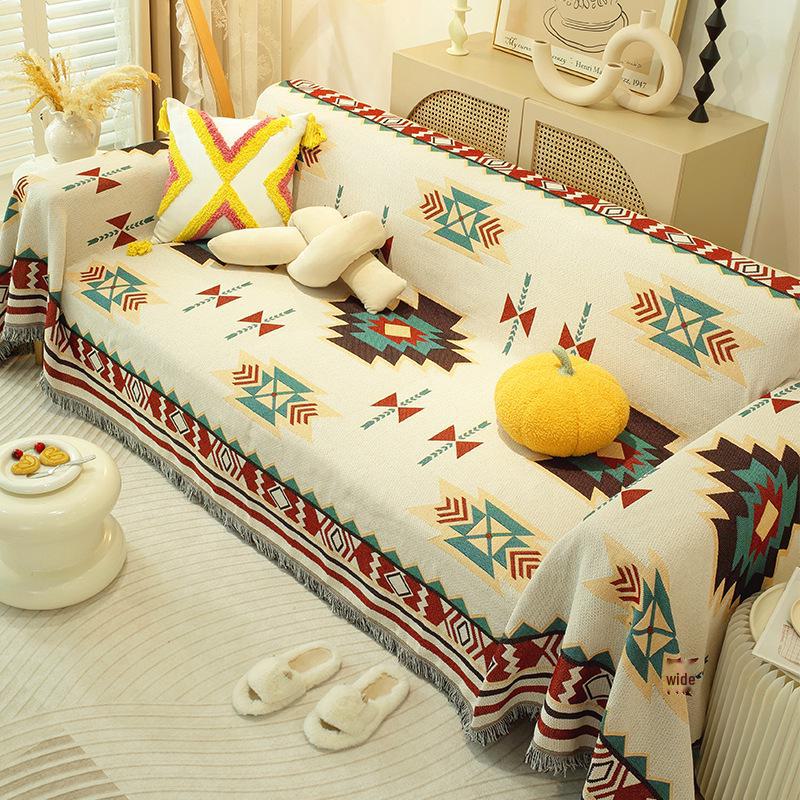 

Чехол для дивана с принтом в скандинавском стиле — универсальный, подходит для всех сезонов и размеров 180x230cm