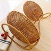 2/3 Layers Food Basket Imitation Rattan Weaving Decorative Standing Tray Serving Tray  Home Kitchen