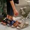 New Comfortable and Casual Wedge Heel Beach Sandals, Slippers and Women's Shoes