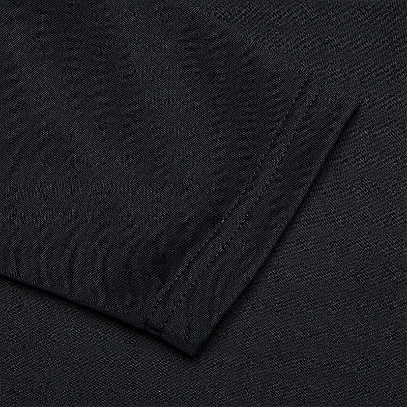 FILA White Casual Comfortable Knit Pullover Long Sleeve T-Shirt Men Tops Black F11M513208F-BK