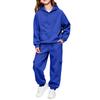 Set Felpa con Cappuccio e Maniche Lunghe Colorata per Bambini e Bambine