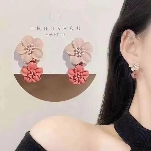 925 Silver Needle Korean Fashion Zircon Geometric Earrings For Women Jewelry Trending Luxury Crystal Cross Stud Earrings