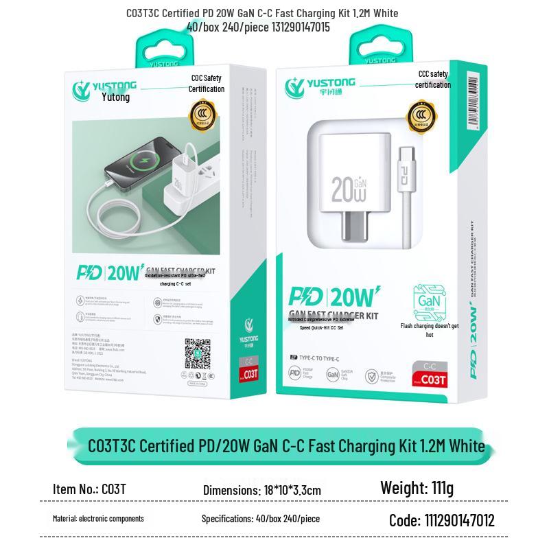 PD30W Ultra-Fast Charger Set for Apple & Huawei Devices