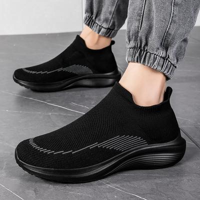 Spring Fly-woven Mesh Shoes Large Size Casual Shoes Socks Shoes Elastic Couple Mesh Sneakers