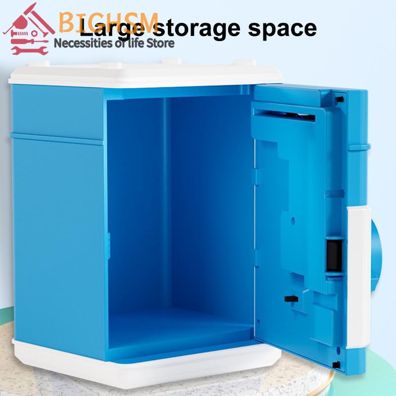 *Electronic Piggy Bank Automatic Mini Safe Coins Cash Saving Money Box Password Counter Code Key Lock Coin Bank ATM Child Gift