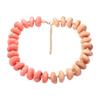 Resin Bead Strand Necklace With Color-Block Detail, Extender Chain Fit and Statement Styling for Daily Outfit Pairing