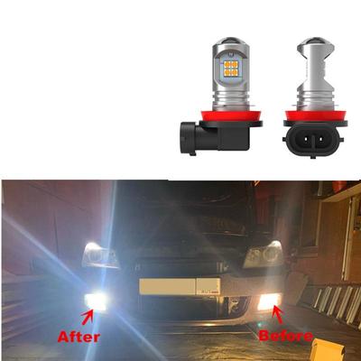 Para skoda octavia 3 mk3 a7 2013-2020 2 pçs/lote canbus livre de erros branco led luz de nevoeiro da frente do carro lâmpada de nevoeiro