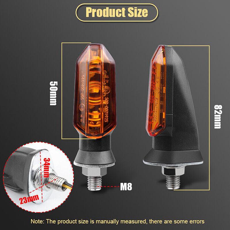 8mm Motorcycle Led Turn Signal Lights Blinker Lamp Indicator For Ducati Monster 796 Yamaha Bws 100 Diamond Painting Bandit 650