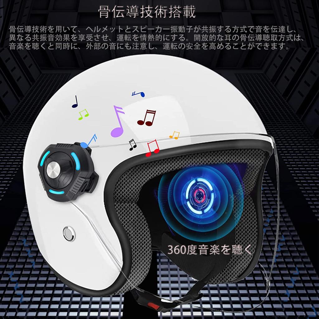 Bone Conduction Helmet Headset, Bluetooth 5.3, Helmet, Speaker, DSP Noise Reduction Microphone, Music Playback,