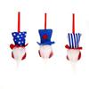 Independence Day Striped Pentagram Faceless Elderly High Hat Doll