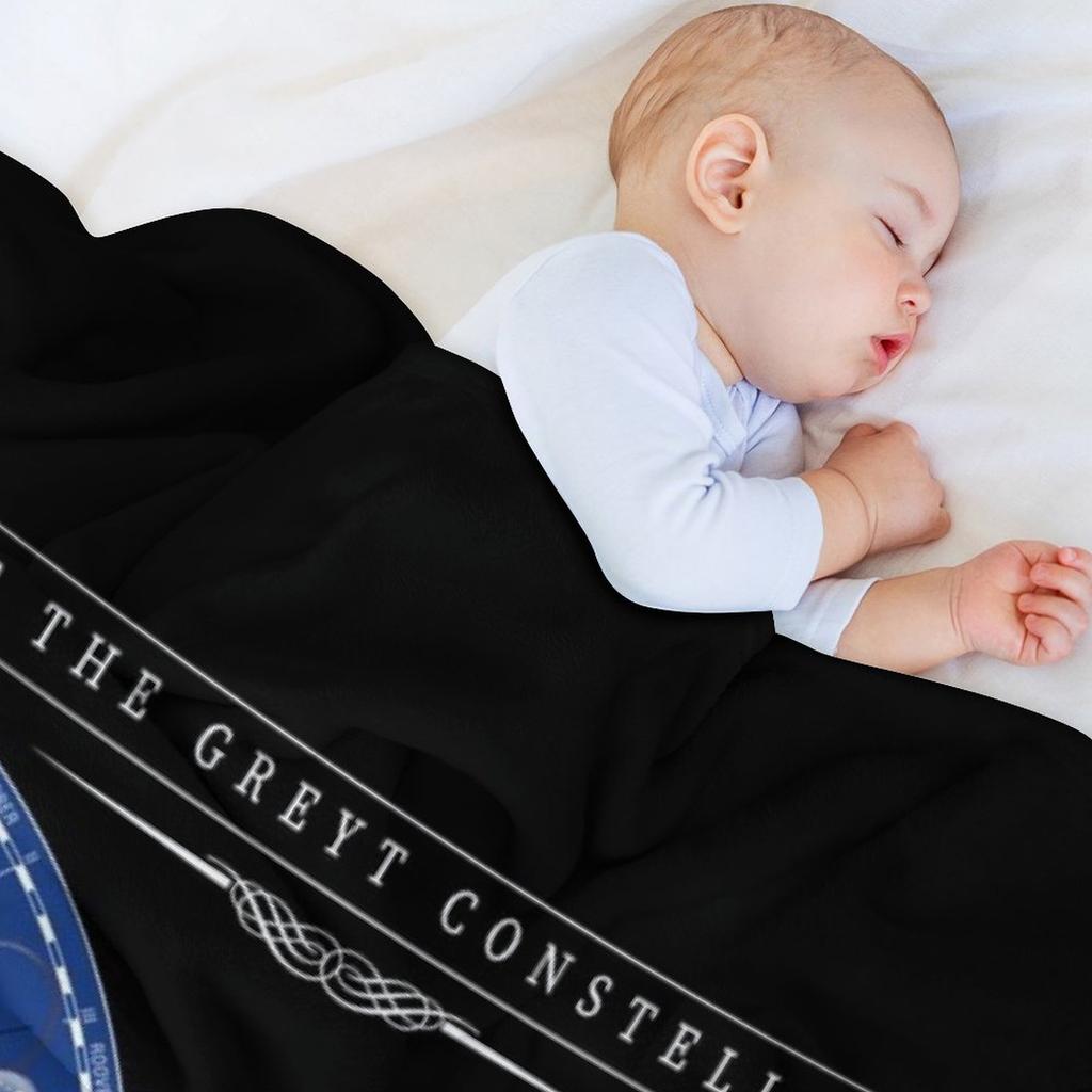 Map of the Greyt Constellations Throw Blanket Camping warm for winter Kid'S Luxury St Blankets