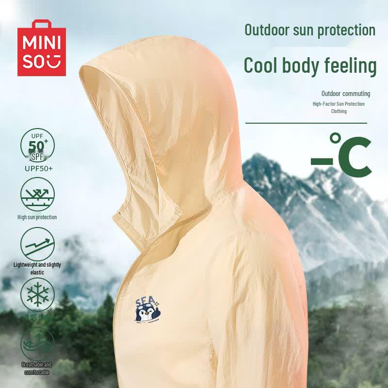 MINISO Men's Hooded UPF50+ Sun Protection Jacket