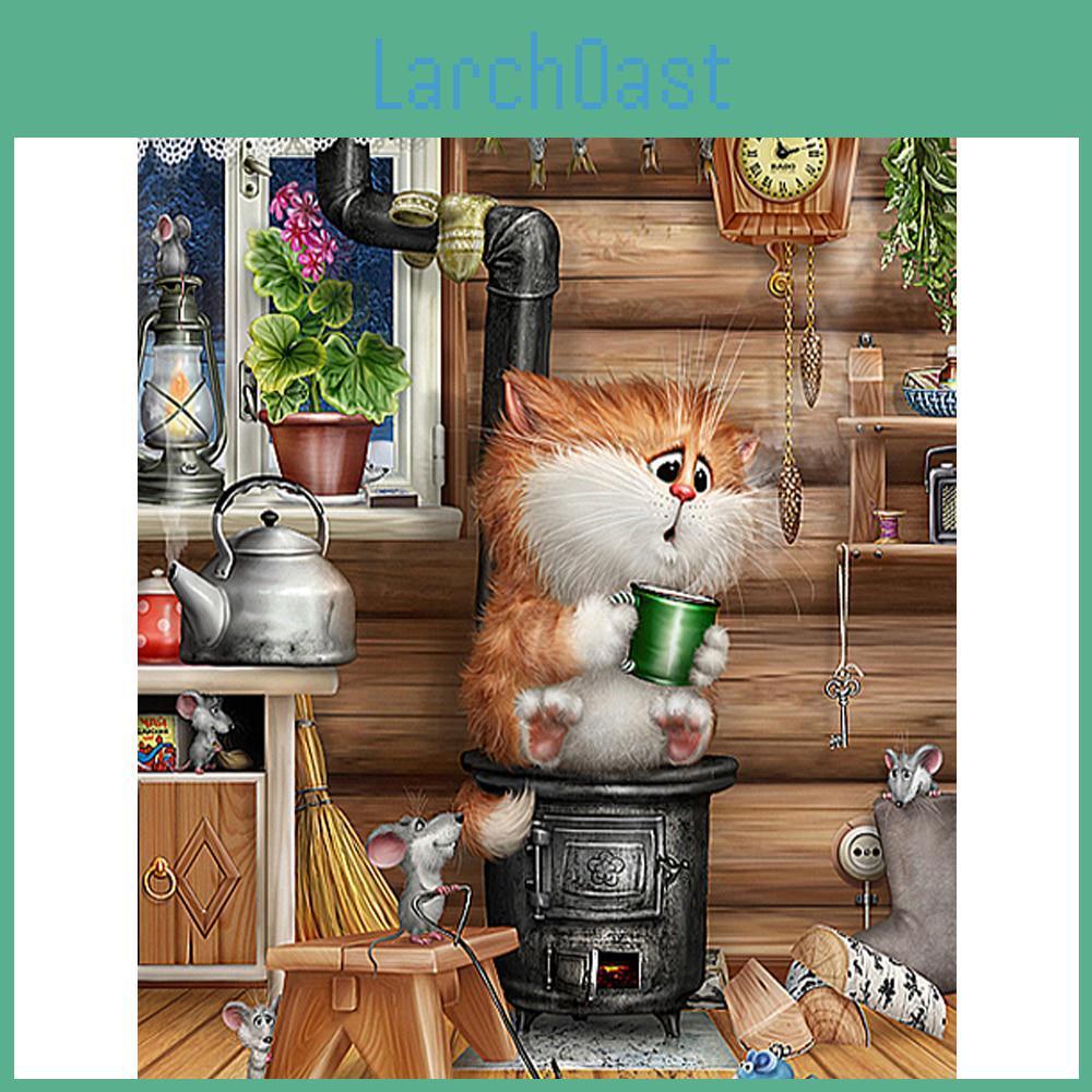 Diamond 5d Crystal Diy Painting Diamond Painting Needlework Kits For Embroidery Cross Stitch Mosaic Kit Cartoon Cat