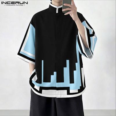 Zomer Oversized Mannen O-hals Korte Mouw Print Casual T-shirts Tops