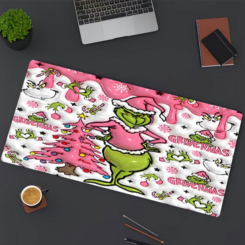 The Grinch Print Mouse Pad, for Keyboard Pad Laptop PC Mat for Office Home Use, Desk Decor, Perfect Birthday Gift for Gamers