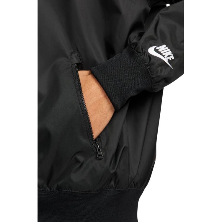 Nike Letter Print Casual Hooded Jacket Men Jackets Black DX0694-010