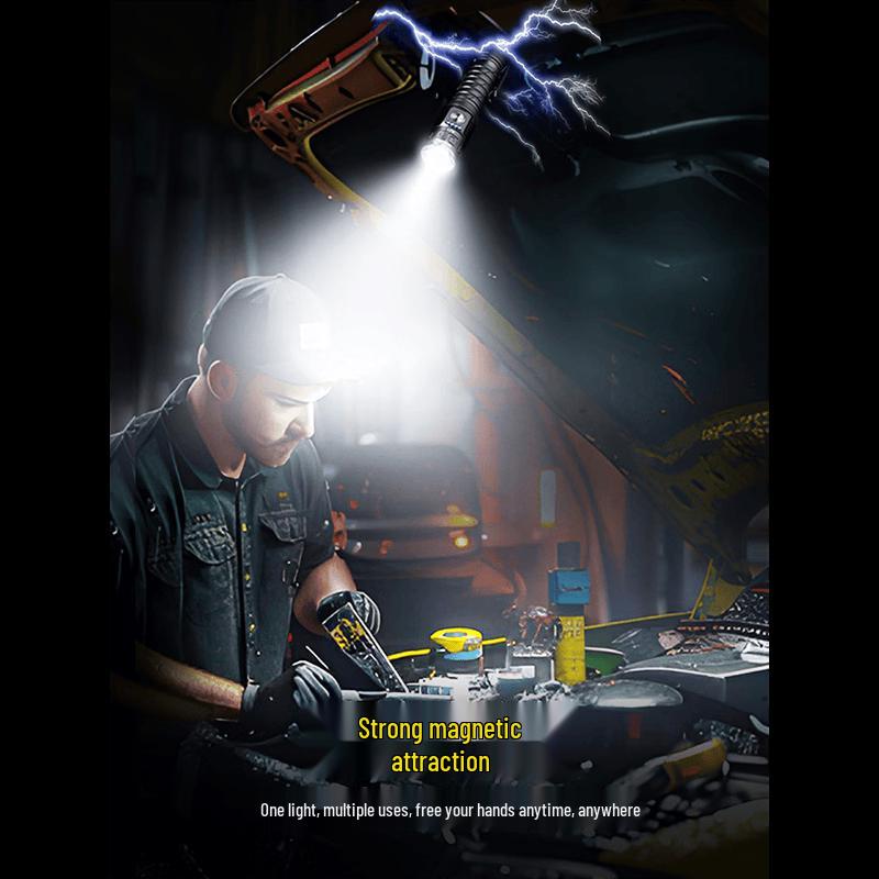WARSUN Magnetic Rechargeable LED Flashlight
