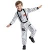 Boys Girls Astronaut Costume Silver Space Suit Halloween Role Play Costume for Kids Party Performance New Year Carnival Gift