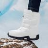36-46 Winter Men's Plus Velvet High-top Outdoor Shoes Women's Large Size Hiking Shoes Plus Fur Warm Hiking Boots