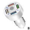 4 In 1 Car Charger Fast Charging QC3.0 Socket Power Adapter Cigarette Lighter For IPhone 16 15 14 13