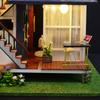DIY Dollhouse Furniture Kits Wooden Modern Villa Lights Playset Creative Toy