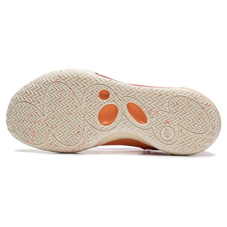 Li Ning All City 11 Red Cushioning Slip Resistant Abrasion Resistant Low top Basketball Shoes Men's Orange ABAT031-5