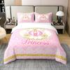 Crown Duvet Cover Sets for Teens Adults Queen Quilt Covers Lightweight Down Room Decor 2 Pillowcases 1 Duvet Cover No Comforter