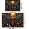 1pc Wall Tapestry Vibrant Moth Tapestry with Firefly Scene - Boho Chic Wall Art Decor