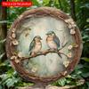 2d Flat 20*20cm, Round Wooden Swallow Sign, Entrance Decor Gift, Add Rustic Charm To Home, Kitchen, Garden, or Office.