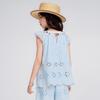 Girls' Pure Cotton Hollow Sleeveless Top