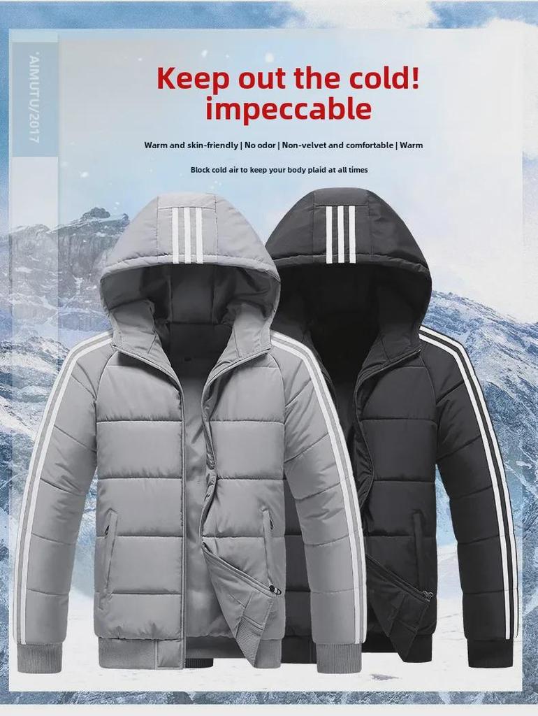 Herren Slim Fit Drei-Streifen-Jacke - 2022 Herbst/Winter Trendy Baumwolle Casual