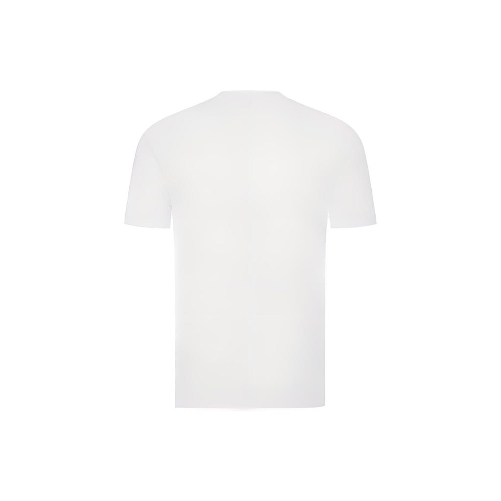 Calvin Klein Solid Color Printed Crew Neck Short Sleeve Regular T-Shirt Men Tops White J320568-YAF