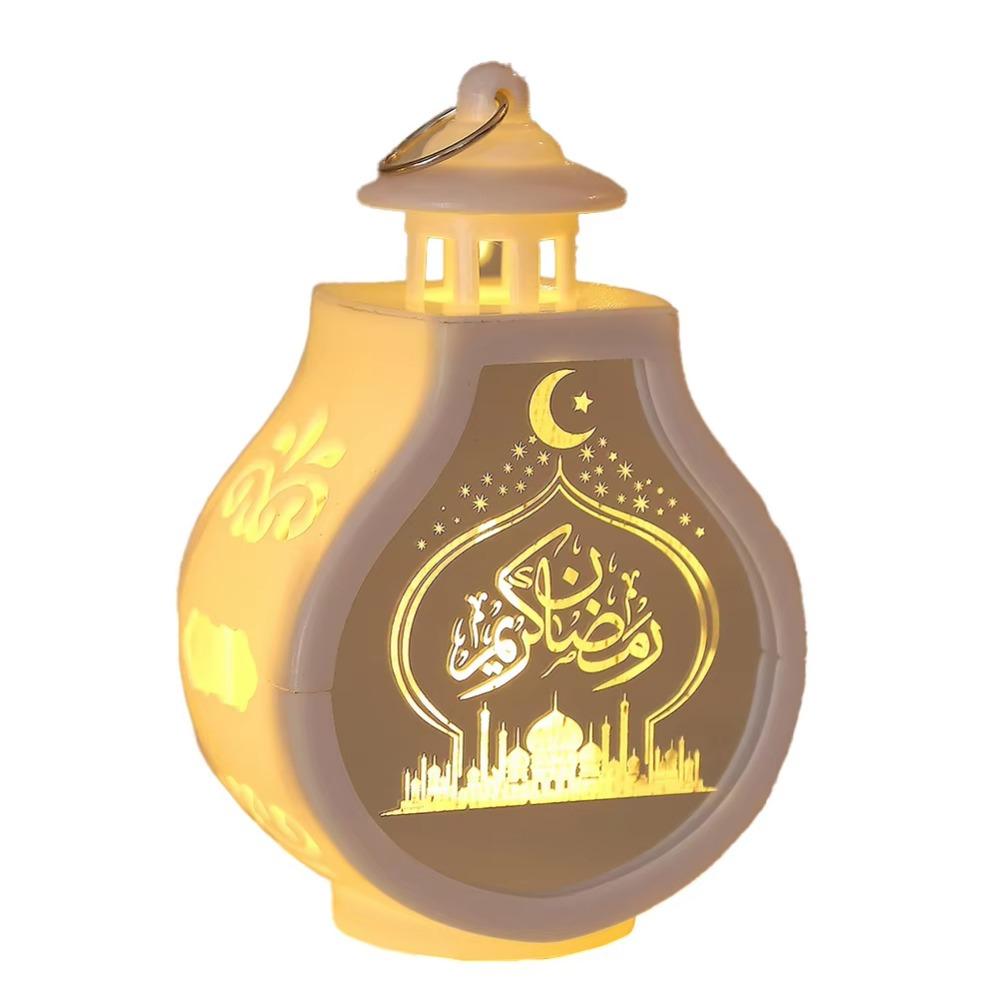 Creative Pear-shaped Candle Holder Retro Vintage Ramadan Lantern Portable Battery Powered LED Lantern Light