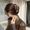 13cm Big Size Matte Square Hair Clip 2p