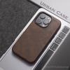 Retro High-end Leather Texture Magnetic Case For iPhone 16Pro Max 15 Pro 14 13 12Pro Max Crazy Horse Texture Luxury Case 16plus