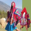 New Fashion Autumn Winter Retro Boho Plaid Print Scarf Women Layers Poncho Warm Scarve Capa Para Mujer Pashmina Cloak Wrap Shawl