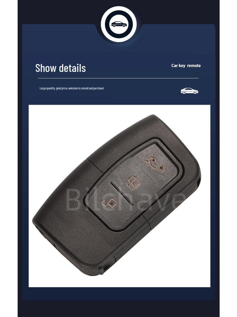 Ford Focus/Mondeo 3-Button Smart Key Shell HU101 Blank