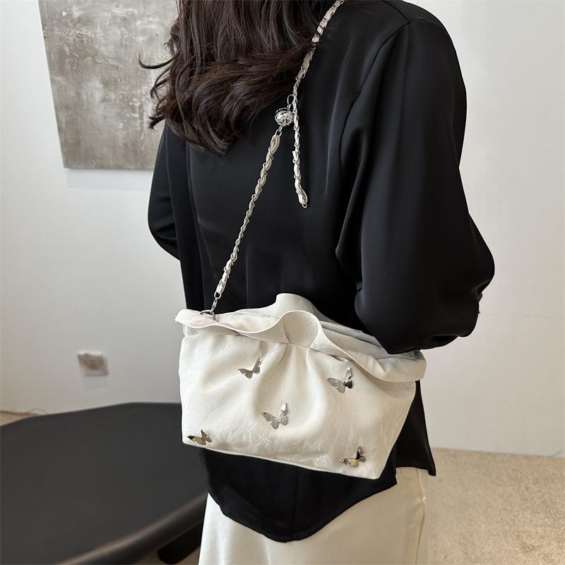 Feminine Pleated Cloud Bag Versatile Chain Single Shoulder Messenger Bag Small Bag