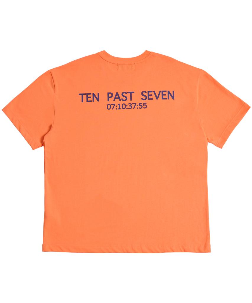 TEN PAST SEVEN Oversized T-Shirt - Orange