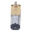 DC 12V Worm Gear Motor Low Speed Single Shaft Micro Brushed Reduction Motor with Fixed Seat 1218‑N20 136RPM 1:118