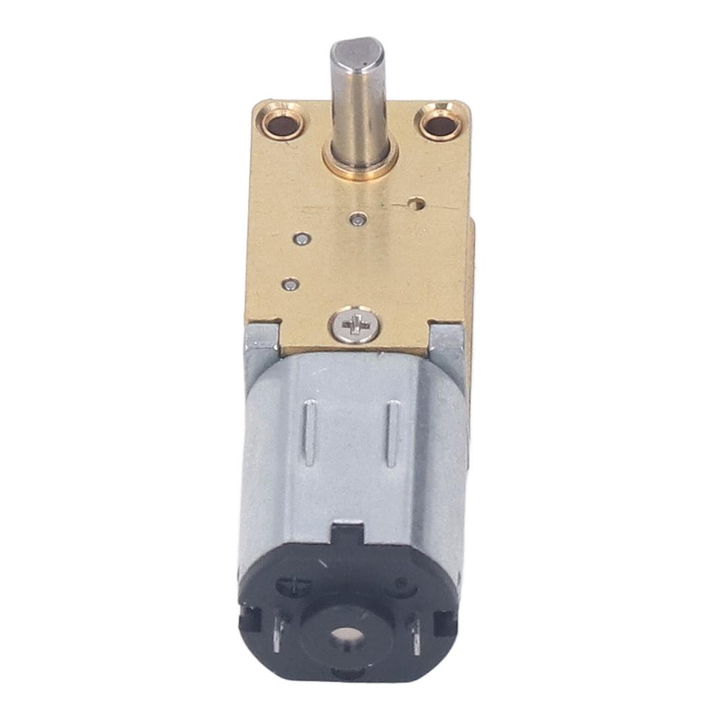 DC 12V Worm Gear Motor Low Speed Single Shaft Micro Brushed Reduction Motor with Fixed Seat 1218‑N20 136RPM 1:118