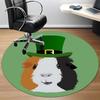 1pc Guinea PigChair Carpet for Office, Indoor Non-Slip Washable Polyester Fiber Carpet, Mat For Office, Machine Washable