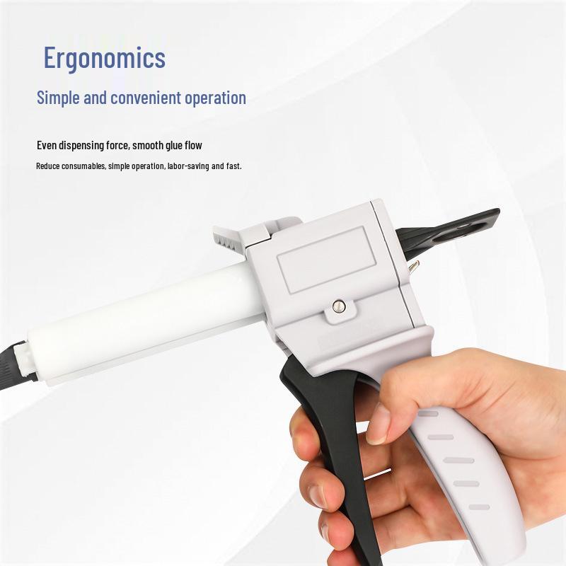 Manual Wireless AB Glue Gun: Single & Double Component Plastic Push-Type Caulking Gun