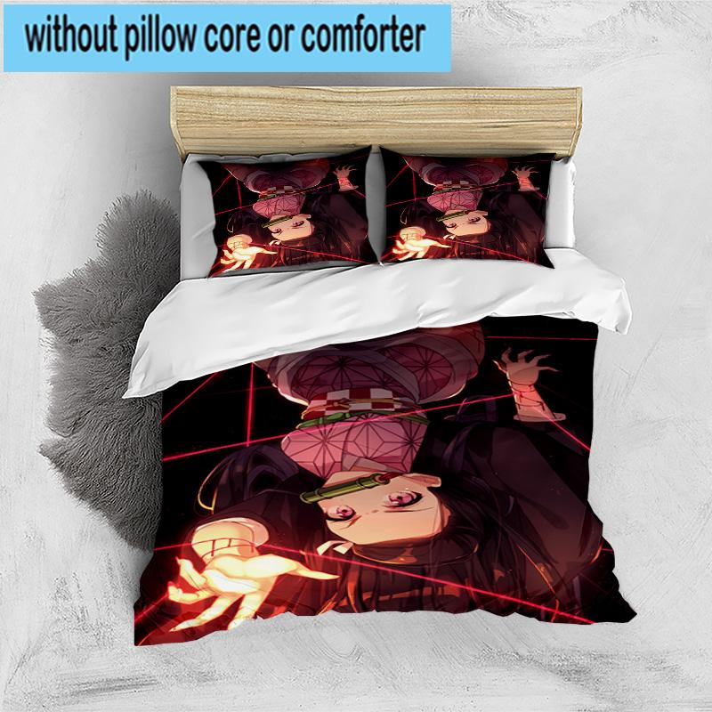 3PCS Anime Samurai Warrior's Journey 3pcs Bedding,Including 3PCS Duvet Cover And 2pcs Pillowcases Perfect for Christmas,Ideal for Bedroom, Dormitory