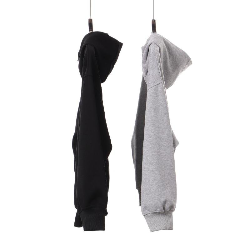 Autumn and winter new turtleneck hooded double zipper cardigan jacket retro loose couple hoodie