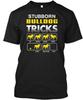 Bulldog Stubborn Tricks Sit Down Shake Come Fetch T-Shirt Made In USA S To 5XL