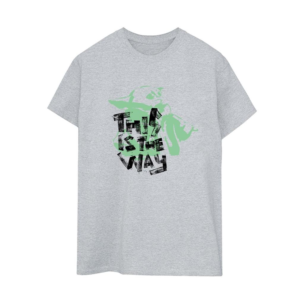 STAR WARS Womens/Ladies The Mandalorian This Is The Way Grogu Cotton Boyfriend T-Shirt