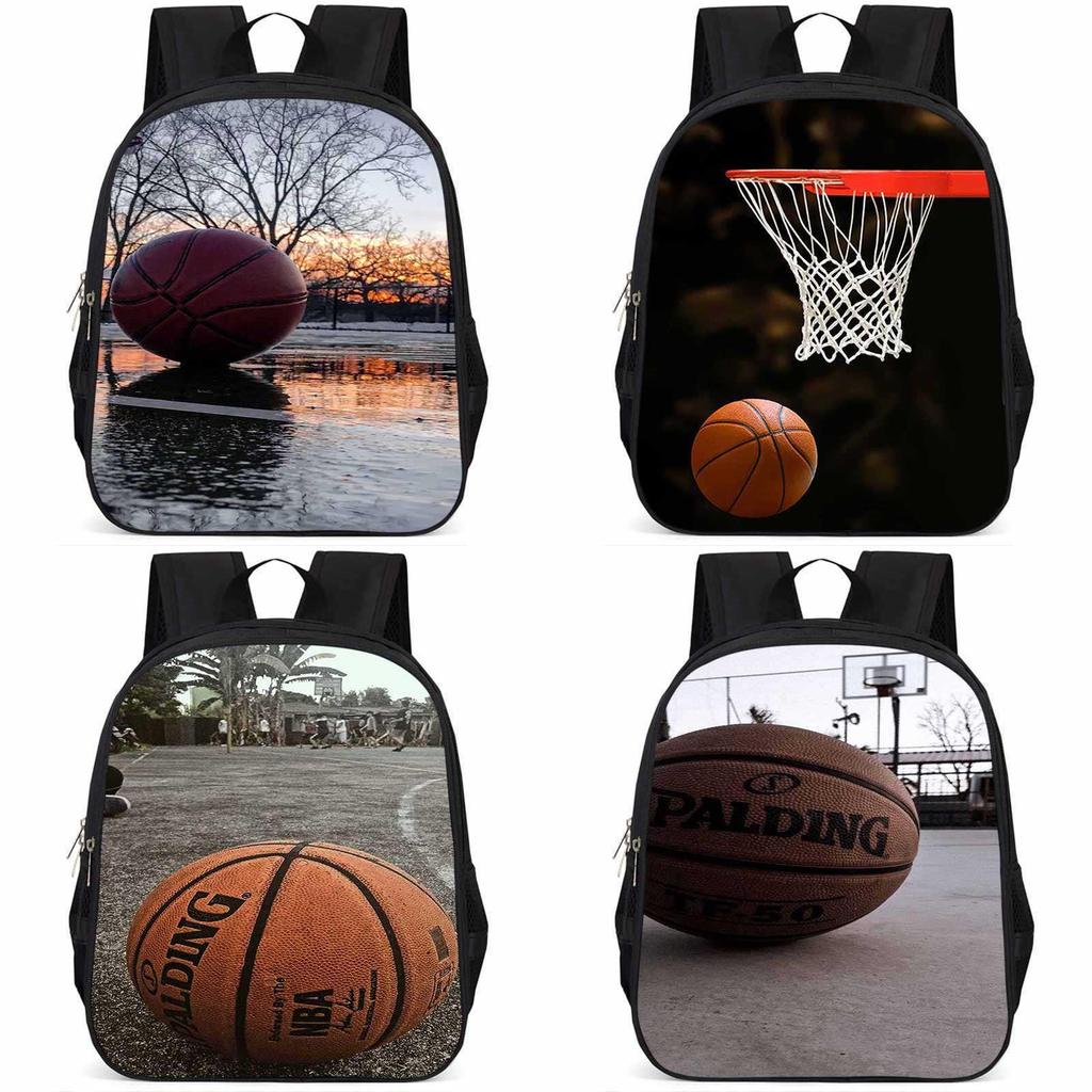 Sac à dos scolaire élégant Basketball 15 pouces Grande capacité Léger Pour Garçons et Filles