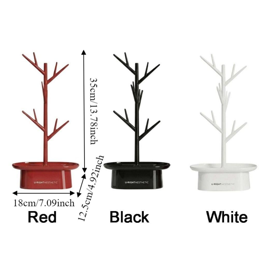 Space Saving Tree Shape Jewelry Rack Decorative Ring Earring Holder Jewelry Display Stand Tabletop