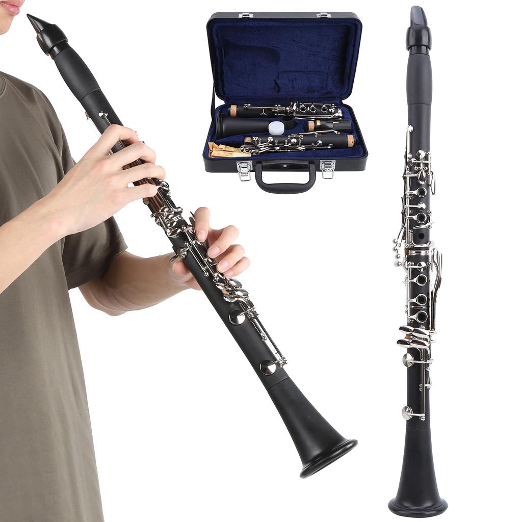Klarinette Anfänger B-Tonart Spielgradprüfung Musikinstrument mit 10 Blättern